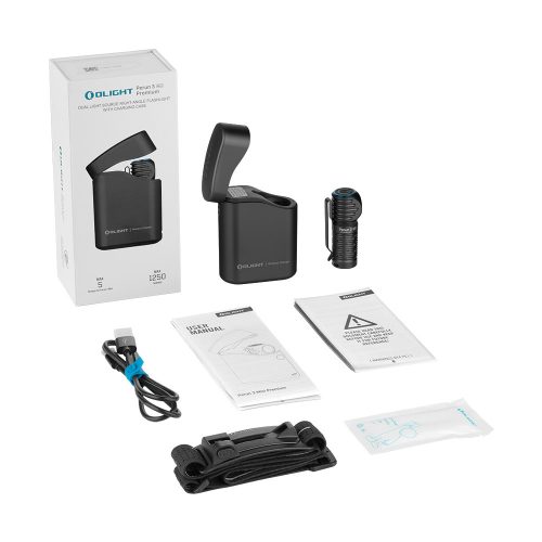 Olight Perun 3 Mini fekete tölthető zseblámpa Premium Edtion