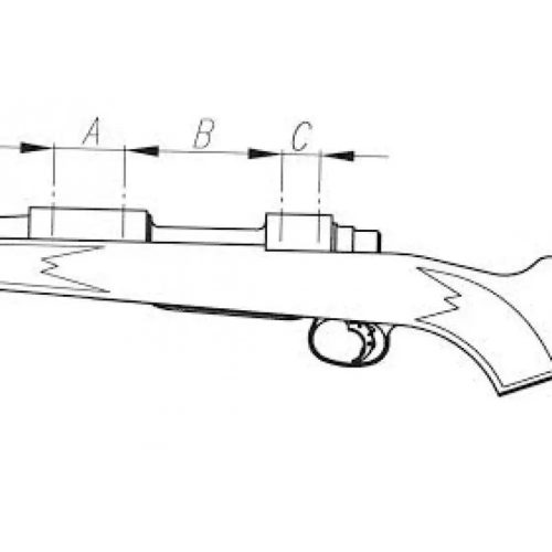 Rusan Picatinny sín - Ruger American Rifle (SA, B=76,5 L=130)