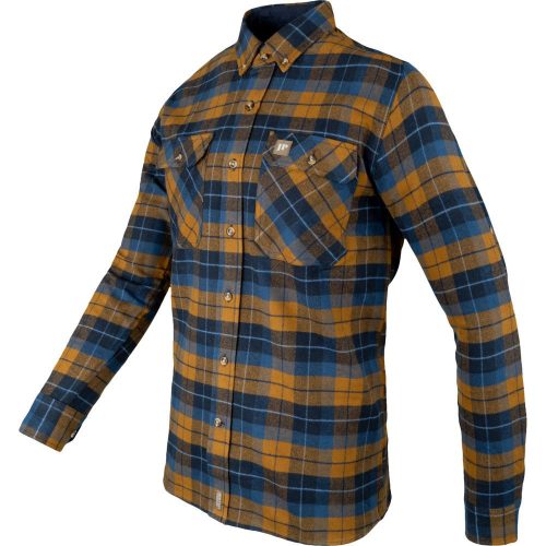 Jack Pyke Bleasdale flanel ing rozsdabarna-kék S