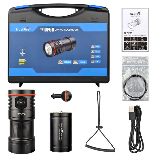 TrustFire DF50 LED búvárlámpa