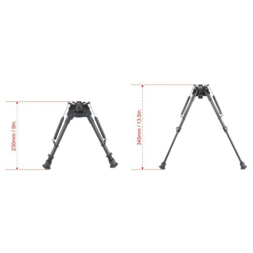 Vector Optics Carbon Fiber 9-13.5" Swivel Spring bipod