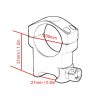 Vector Optics 30mm High Profile Scope Weaver gyűrűk
