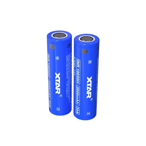 XTAR 18650H Li-ion ipari akku védelem nélküli 2600 mAh 65 mm hosszú