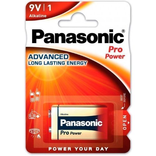 Panasonic 9V Pro Power szupertartós alkáli elem