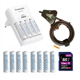   Vadkamera kiegészítő szett (Eneloop 2000 mAh AA akku x 12 + töltő + 32GB SD + Niteforce 8mm)
