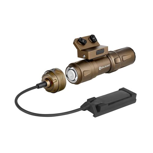 Olight Odin Mini tölthető taktikai lámpa lengőkapcsolóval, desert tan